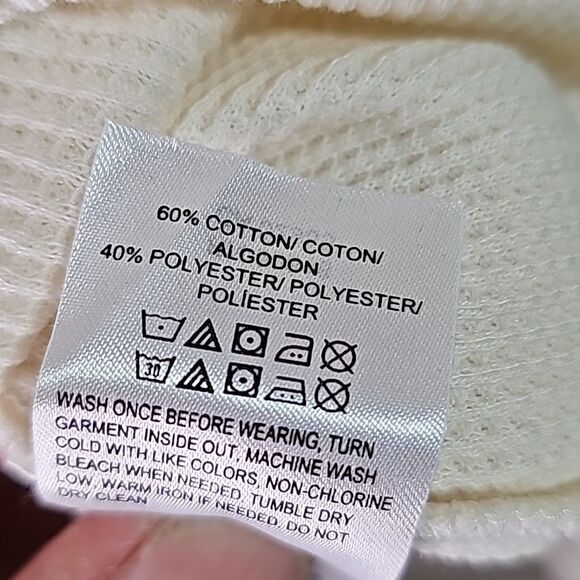 Lucky Brand Top Scoop Neck White Size XL Oversized NWT - Picture 8 of 8